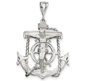 Sterling Silver Mariner Cross Pendant