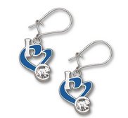 Chicago Cubs 1 2 Inch Earrings