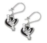 Chicago White Sox 1 2 Inch Earrings