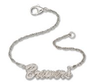 Milwaukee Brewers Charm Logo W  Bracelet