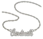 St Louis Cardinals Name Plate Necklace W  Chain