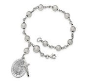 Blessed Mother Virgin Mary  Miraculous Medal  Double Sided Rosary Bracelet  EXCLUSIVE 