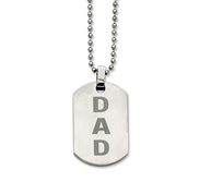 Stainless Steel DAD Dog Tag Pendant