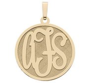 Monogram Pendant or Charm Deeply Etched