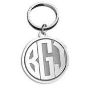 Circle Block Monogram KeyChain