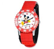 Mickey Mouse 7  Nylon Band With Velcro Closure