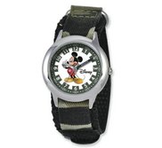 Mickey Mouse 6 3  Nylon Band with Velcro Closure