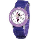 Minnie Mouse 7  Nylon Band with Velcro Closure