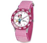 Minnie Mouse 7  Nylon Band with Velcro Closure