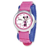 Minnie Mouse 6 3  Nylon Band with Velcro Closure