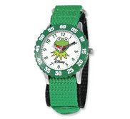 Kermit The Frog 7  Nylon Band With Velcro Closure