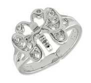 Sterling Silver Butterfly Toe Ring