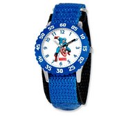 Captain America 7  Nylon Band With Velcro Closure