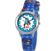 Captain America 8 4  Woven Band With Buckle Closure