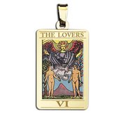 The Lovers Tarot Card Medal