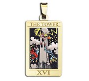 The Tower Tarot Card Medal