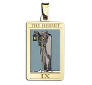 The Hermit Tarot Card Medal