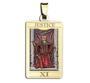 Justice Tarot Card Medal