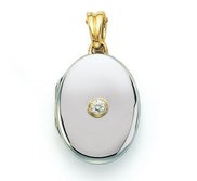 Victor Mayer 18K White Gold Diamond Locket