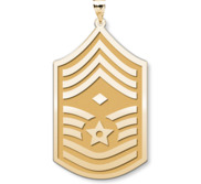 Unites States Air Force Chief Master Sergeant  Note Diamond  Pendant