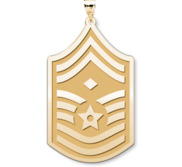 Unites States Air Force Senior Master Sergeant Note Diamond  Pendant