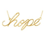 14K Gold  Hope  Diamond necklace