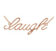 14K Gold  Laugh  necklace