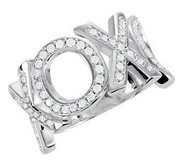  XOXO  Cubic Zirconia Ring