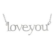 14K Gold  Loveyou  necklace