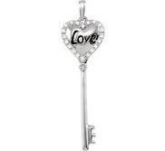 Love Is The Key Pendant