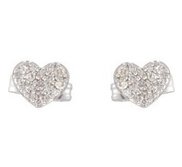 Diamond Heart Earrings