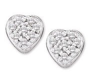 Diamond Heart Earring