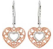 1 10 ct tw Diamond Lever Back Earrings