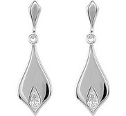  025 ct tw Diamond Earrings