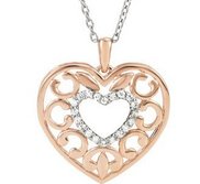 Diamond Heart Pendant