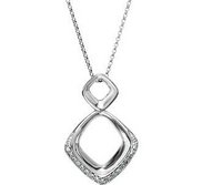 White Gold Diamond Pendant