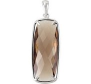 Genuine Smoky Quartz Pendant