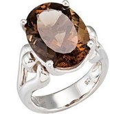 Genuine Smoky Quartz Ring