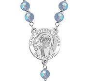 Saint Mother Teresa Rosary Beads  EXCLUSIVE 