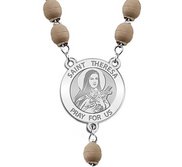 Saint Theresa of Liseux Rosary Beads  EXCLUSIVE 