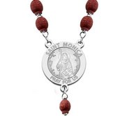 Sterling Silver Saint Monica Rosary Beads  EXCLUSIVE 