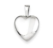 Sterling Silver Baby Polished Heart Locket