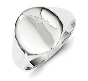 Sterling Silver Boy s Oval Signet Ring