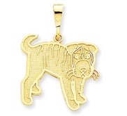 Shar Pei Pendant Or Charm