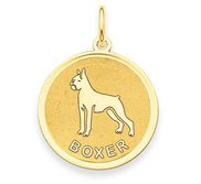 Boxer Disc Charm or Pendant