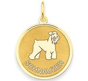 Schnauzer Disc Charm or Pendant