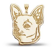 Chiuahua Dog Portrait Charm or Pendant