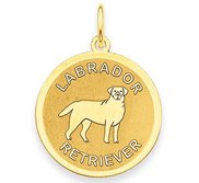 Labrador Retriever Disc Charm or Pendant