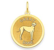 Great Dane Disc Charm or Pendant