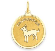 Chihuahua Disc Charm or Pendant